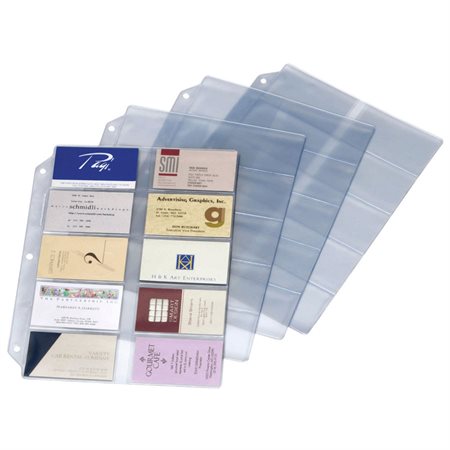 Ring Binder Business Card Refill Sheets