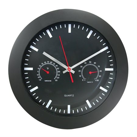 Wall Clock with Temperature and Humidity Gauge