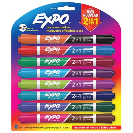2 in 1 Dry Erase Whiteboard Markers