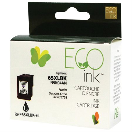 Remanufactured High Yield Ink Jet Cartridge (Alternative to HP 65XL)