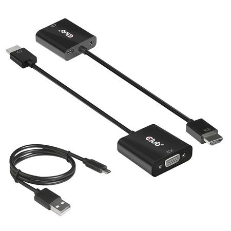 HDMI™ 1.4 to VGA Adapter with Audio M / F
