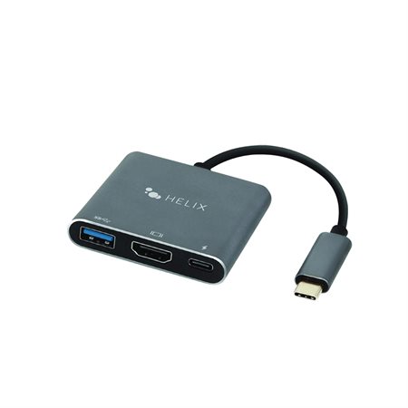 Helix USB-C adapter with USB-A, HDMI and USB-C ports - 3 in 1