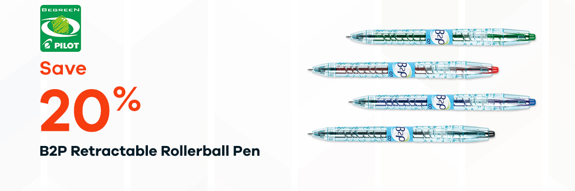 B2P Retractable Rollerball Pen
